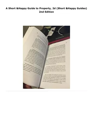 pdf a short & happy guide to property, 2d (short & happy guides)     2