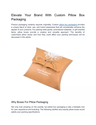 elevate packaging