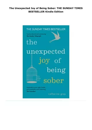 pdf kindle the unexpected joy of being sober: the sunday time
