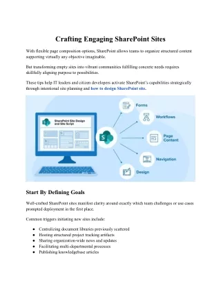 Crafting Engaging SharePoint Sites