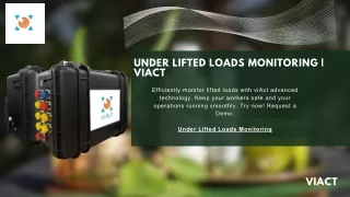 Under Lifted Loads Monitoring  viAct