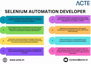 Is Starting a Career as a Selenium Automation Developer a Good Idea?