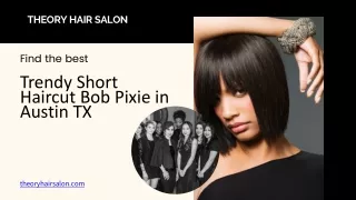 Trendy Short Haircut Bob Pixie in Austin TX