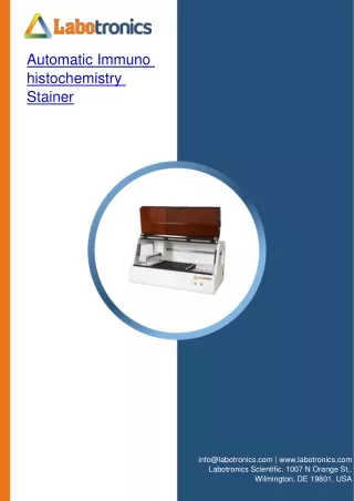 automatic immuno histochemistr y stainer