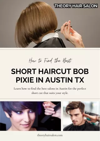 How to Find the Best Short Haircut Bob Pixie in Austin TX