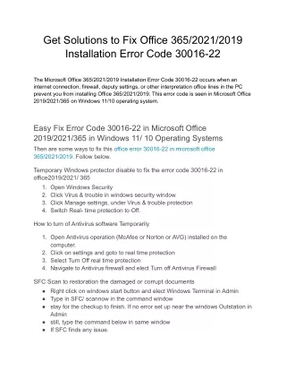 Error Code 30016-22