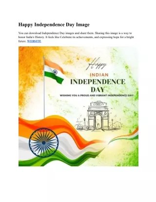 Happy Independence Day Image