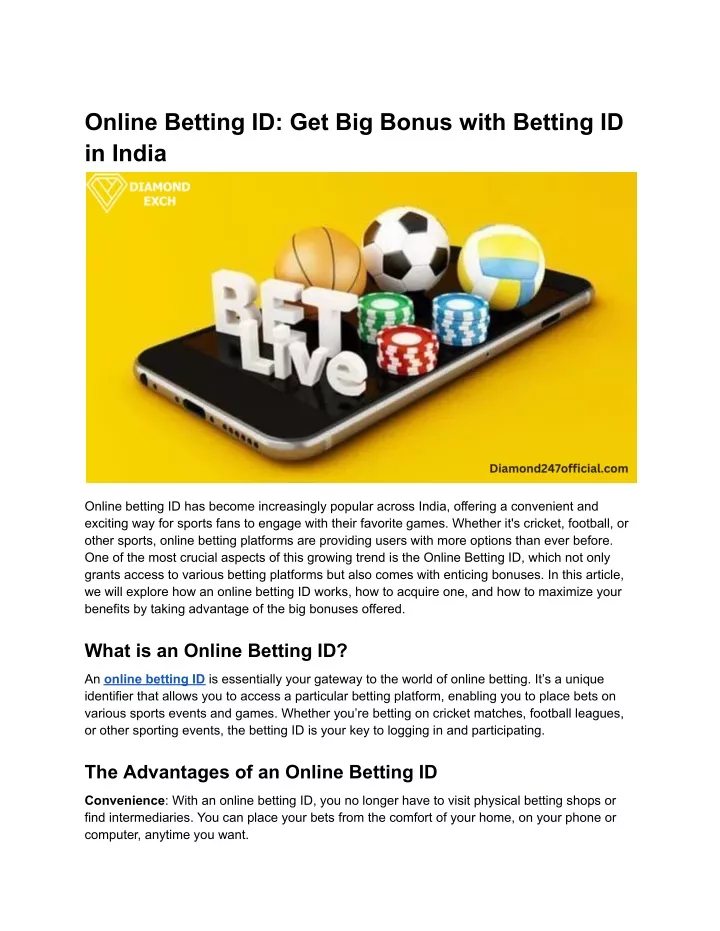 online betting id get big bonus with betting