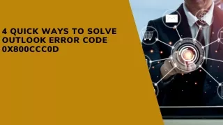 How to Solve Microsoft Outlook Error code 0x800CCC0E on Windows 10/11