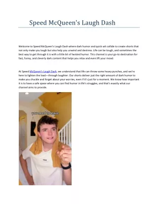 speed mcqueen s laugh dash