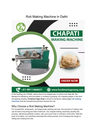 roti making machine in delhi