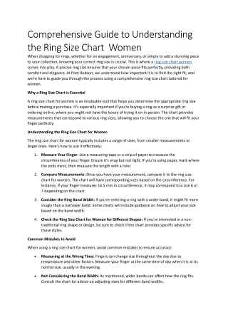 comprehensive guide to understanding the ring