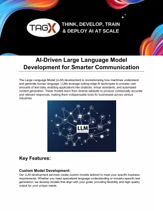 Large Language Model Development Services | TagX