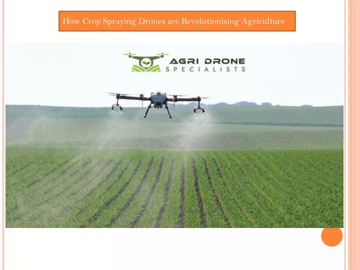 how crop spraying drones are revolutionising