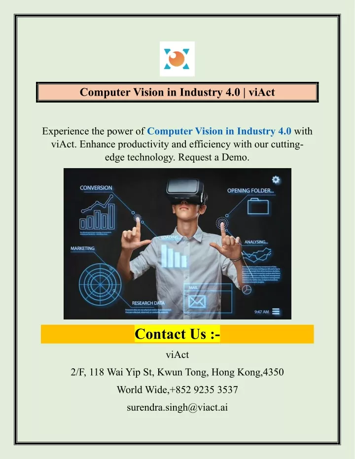 computer vision in industry 4 0 viact