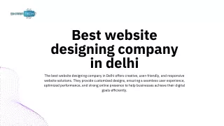 best website designing company in Delhi