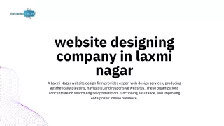 website designing company in Laxmi Nagar