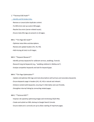 1 technical seo audit