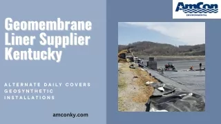 Geomembrane liner supplier Kentucky