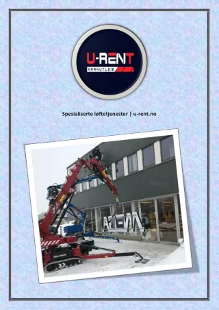 Spesialiserte løftetjenester | u-rent.no