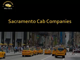 Sacramento Cab Companies