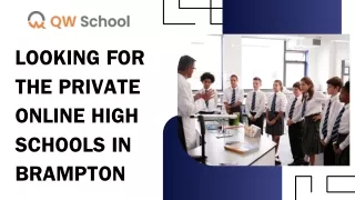 looking for the private online high schools
