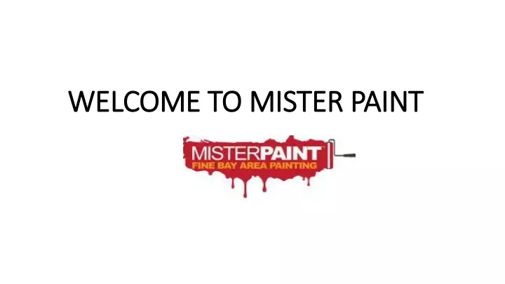 welcome to mister paint