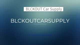 _The Ultimate Guide to Blackout Car Supply Enhancing Your McLaren with Premium Paste Wax