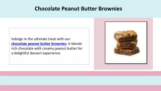 Chocolate Peanut Butter Brownies