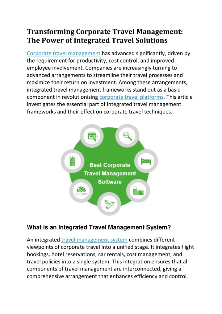 transforming corporate travel management