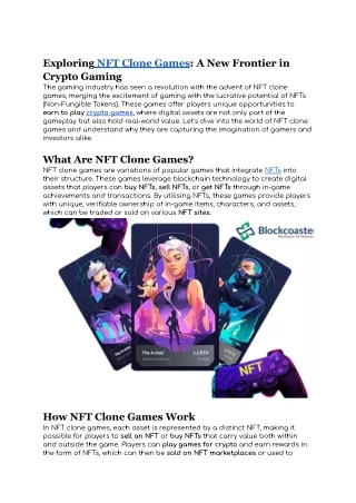 exploring nft clone games a new frontier