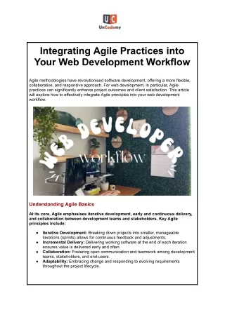 Integrating Agile Practices into Your Web Development Workflow