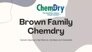 Carpet Cleaning in San Marcos - Brownfamilychemdry