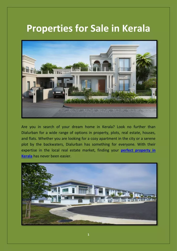 properties for sale in kerala