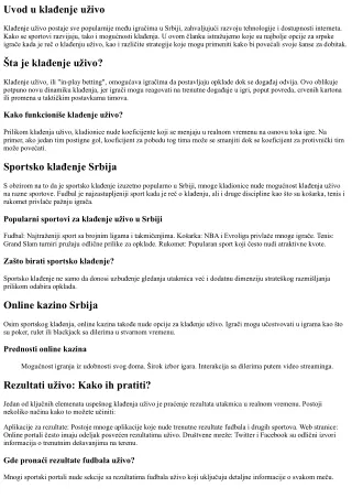 Klađenje uživo: Koje su najbolje opcije za srpske igrače?