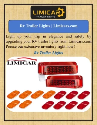 Rv Trailer Lights   Limicars.com