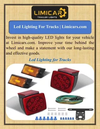 Led Lighting For Trucks   Limicars.com