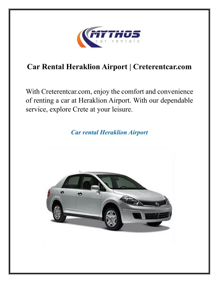 car rental heraklion airport creterentcar com