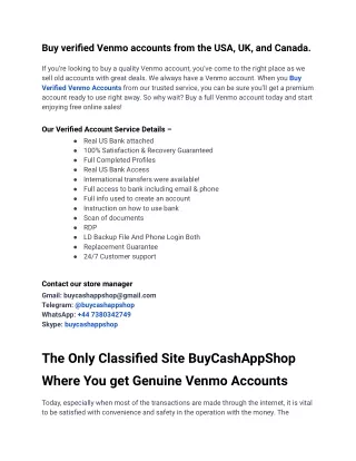 How to Buy Verified Venmo Accounts Fast in 2024