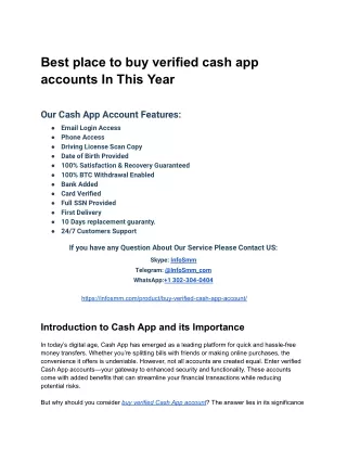 Buy Verified Cash App Accounts
