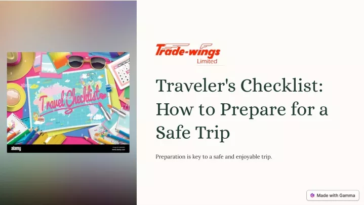 traveler s checklist how to prepare for a safe