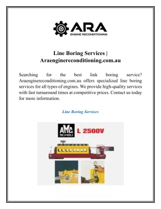 Line Boring Services  Araenginereconditioning.com.au