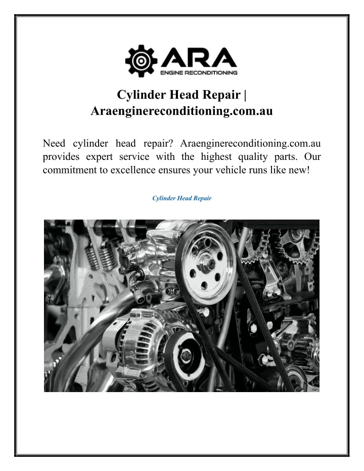 cylinder head repair araenginereconditioning