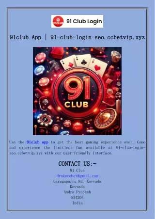 91club App  91-club-login-seo.ccbetvip.xyz
