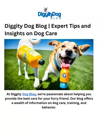 Diggity Dog Blog  Expert Tips and Insights on Dog Care (1)