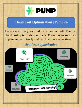 Cloud Cost Optimization   Pump.co