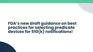 fda s new draft guidance on best practices
