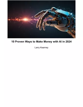 10 Proven Ways to Make Money with AI in 2024