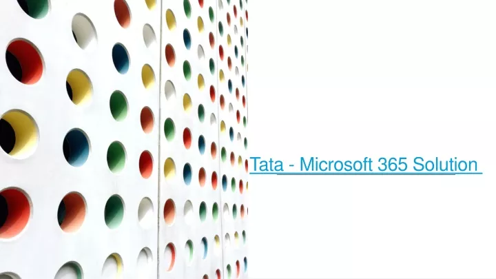 tata microsoft 365 solution