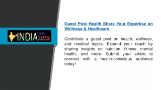 guest post health share your expertise